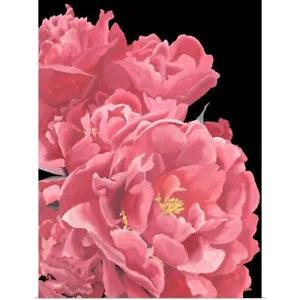 Peonies of My Heart I Poster Art Print, Peony Home Decor