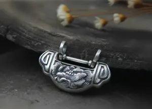 B25 Pendant Ornaments Flowers Peony Fine Silver 990