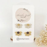 Sunflower Studs | Handmade Polymer Clay Earrings