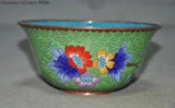 China bronze Cloisonne animal flower peony Dynasty palace Tea cup Bowl