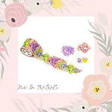 NEW! Bande 90Pcs Scabiosa/Ranunculus Bouquet Flowers Washi Sticker Roll Japan Bullet Journal Scrapbook Diary Gift Planner Wedding Valentines