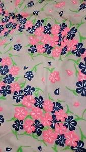 Rare "Mary's Perry's" By Pell Hand Print Fabric Key West Lily Pulitzer 120"x53"