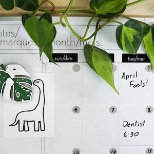 Monstera Albo Leaf 3D Printed Magnet