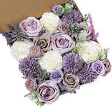 Silk Flowers - Dahlias Roses Peonies Orchids- Great for Wedding Bouquet Decor Centerpieces Bridal Shower Party Decoration -2