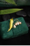 Handmade water pearl lily of the valley brooch floral brooch gift brooch