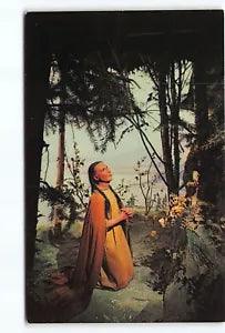 Lily Of The Mohawks Wax Figures Montreal Canada Chrome Postcard Vtg Unposted