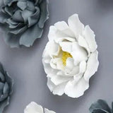 1pc 3d flower wall art Porcelain Flower Decor Peony Hanging Ornament Ceramic
