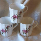 Set of three Royal Grafton Fine Bone China Mugs - Roses - scroll down for item details/shipping