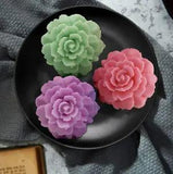 3D Carnation Candle Mold Flower Silicone Mold for Soap Fondant Cake Decorating