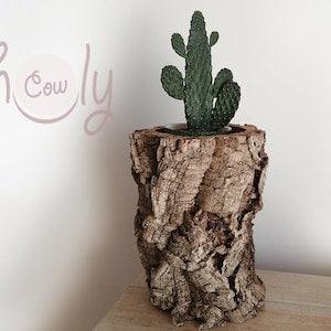 Large Eco Friendly And 100% Natural Cork Bark Planter, Large Rustic Planter, Natural Planter, Cork Planter, Garden Pot, Eco Friendly Planter