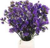 Dried Flowers Bundles Forget Me Not with Stems Natural Dried Flowers Purple Drie