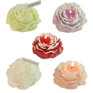 New Practical Candle Peony Flower Shaped LONG LASTING Practical Banquet