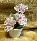 Vintage Royal York Fine Bone China Flower Basket England Carnations