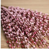 1pc 12 Branches Winter Jasmine Artificial Flowers Silk Bouquet Dried...
