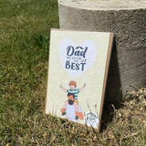 Father's Day Card on Plantable Seed Paper -  My Best Buddy, Wild Flower Seed Card, Eco-Friendly Cards