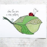 Colourful plant art print, nature art print, plant decor, wall decor, cute art, plant illustration, leaf drawings, art prints, art to frame