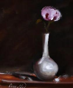 Demenko Natalia abstract Flowers  PINK PEONY Oil painting UKRAINE