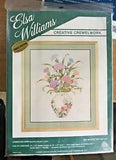 NEW Elsa Williams CARNATION VASE Floral Crewel Embroidery Kit Michael A LeClair