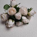 artificial rose, ivory rose, artificial flowers, ivory home decor, dried roses, dried flowers, ivory flowers, ivory wedding bouquet