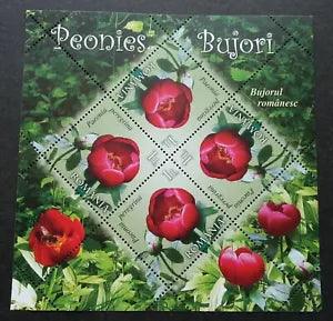 Romania Peonies 2011 Flower Flora Plant (sheetlet) MNH