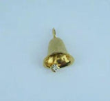 14K Yellow Gold Calla Lily Pendant with Diamond