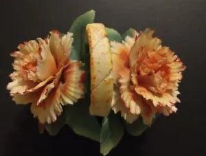 Rare Capodimonte Vintage Carnation Flower Basket