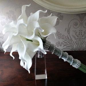 Calla Lily  Real Touch Wedding Flower Bridal Bouquet Posy