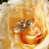 Golden bouquet of roses, unique ring made of 750 gold, recycled, ruby, engagement ring, handmade by Iris Schamberger fairytale jewellery