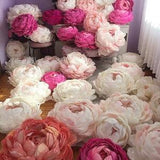 Peonies - Paper Flower Wall - Paper Flower Backdrop - Wedding Wall - Wedding Backdrop - Large Paper Flowers - Paper Wedding