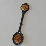 Vintage Vista Ohio Cardinal And Red Carnation Flower Souvenir Collectable Spoon