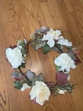 14??? Floral Table Wall Door Wreath PEONY & IVY Elegant Farmhouse Decor
