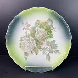 Carnation McNicol Green Rose Floral Flower Decorative Paint Plate 9??? in Vintage