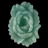 BE06030# Hand Carved  Unique Peony Flower Amazonite Pendant Bead Gemstone