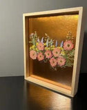 Bronze Framed Pressed Flower Art