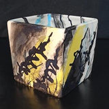 Bumentopf herbal pot abstract ceramic unique gift idea hand painted unique abstractart abstrackt flowers vase herb cerami orchid pot