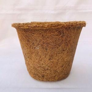 Eco Friendly Coconut Fiber Flower Pot For Cactus Natural Bonsai pot Basket Planter Liner Round Coco Flower Replacement