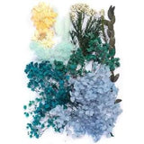 Mini Colorful Natural Pressed Flowers for Art Crafts DIY ,Bulk Decorative Blue