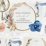 Boho Wedding Watercolor set clipart Tropical Ceremony decor, Wood frame, Arch, Pampas Grass, Eucalyptus, Peach Orchid flower, dry Greenery