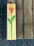 Hero Arts Long-Stemmed Lily Flower Rubber Stamp 2002 F2614 Wood #BE63