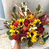 Wedding Bouquet Sunflowers Sunflower Bouquet Fall Wedding Package Handmade Artificial Faux Flowers Wedding Decor