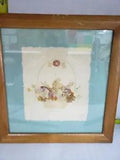 Lot 2 Vintage Framed Pressed Dried Flowers Wall Art