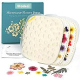 Etcokei Quickly Microwave Flower Press Kit, 2 Layers 7.5" Flower Pressing Kit