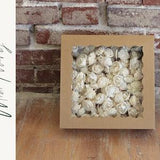 Sola Wood Flowers ~ MINIATURE Raw IVORY ~ Box of 100 or 50 Ivory Flowers ~ Wooden Sola Flowers ~ Unstemmed Loose Flowers