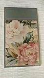 NOS Caspari Bridge Score Pad Peony Garden Winterthur Printed In Switzerland