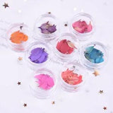 20PCS Pressed Leaves 5 colors dyed, Floral Supply for art craft FCD66