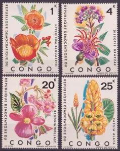 F-EX44956 CONGO MNH 1971 FLOWER FLORES LILY ORCHILD.