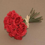Small Red Rose Bouquet - Artificial Flowers, Silk Flowers