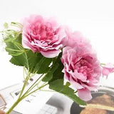 1 Bouquet Peonies Artificial Flowers Home Decoration Accessories Wedding Vases
