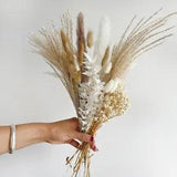 1 Bunch Pampas Grass Dried Flower Plant Reed Bouquet Home Wedding Floral Decor
