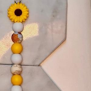 Cervical Dilation Beads for Labor and Delivery/Dilate Bead/Badge Buddy/Badge accessory for nurse Sunflower yellow